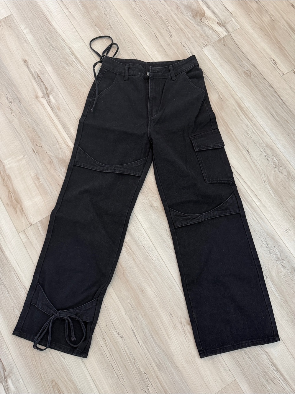 Black Men's Utility Cargo Pants